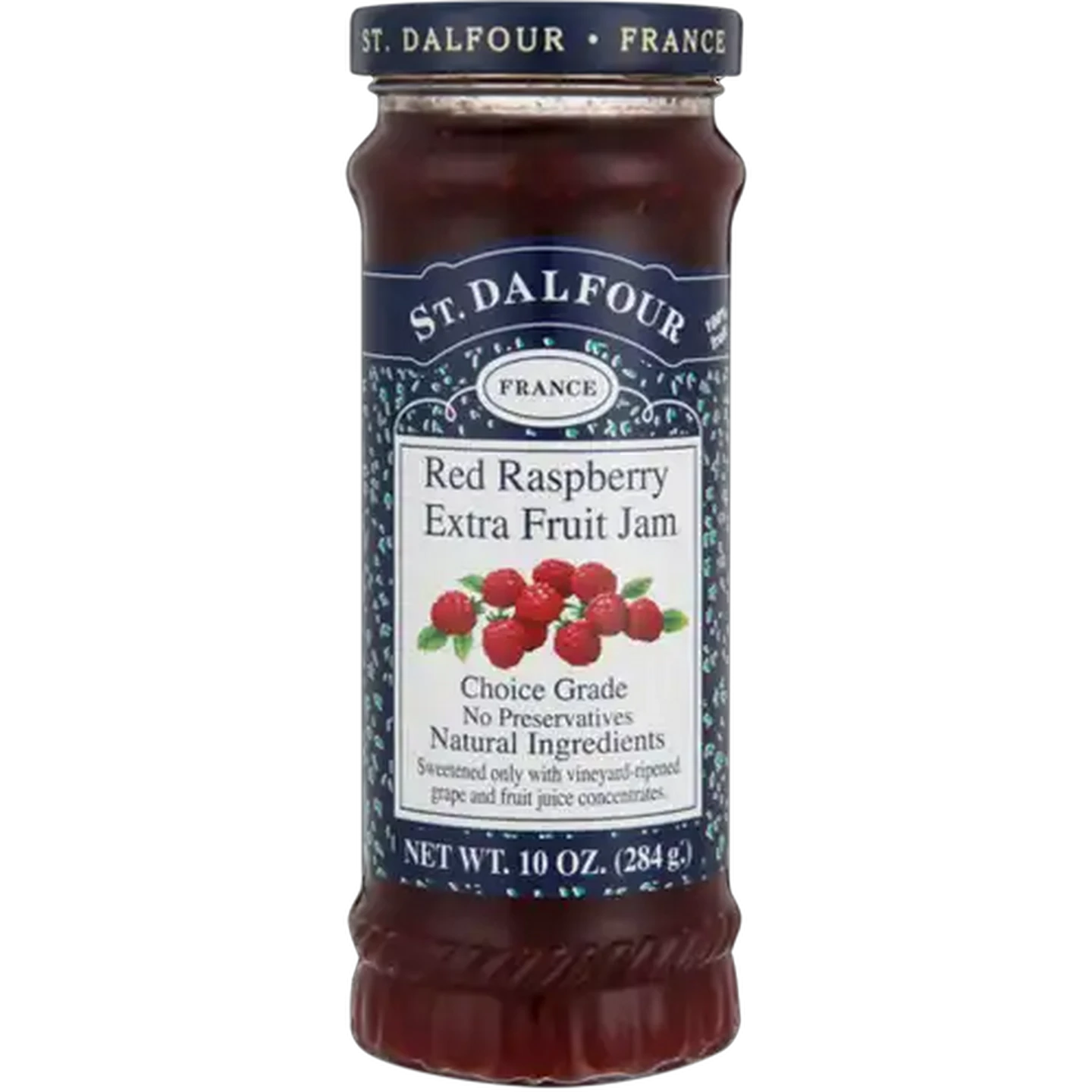 Image of St. Dalfour Red Raspberry Extra Fruit Jam 284g