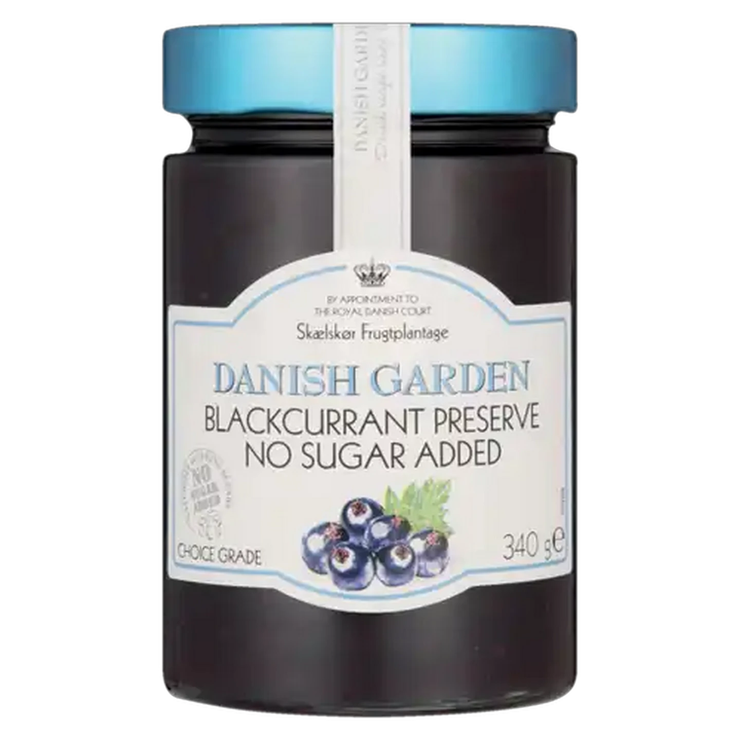 Image of Danish Garden No Sugar Blackcurrant Preserve 340g