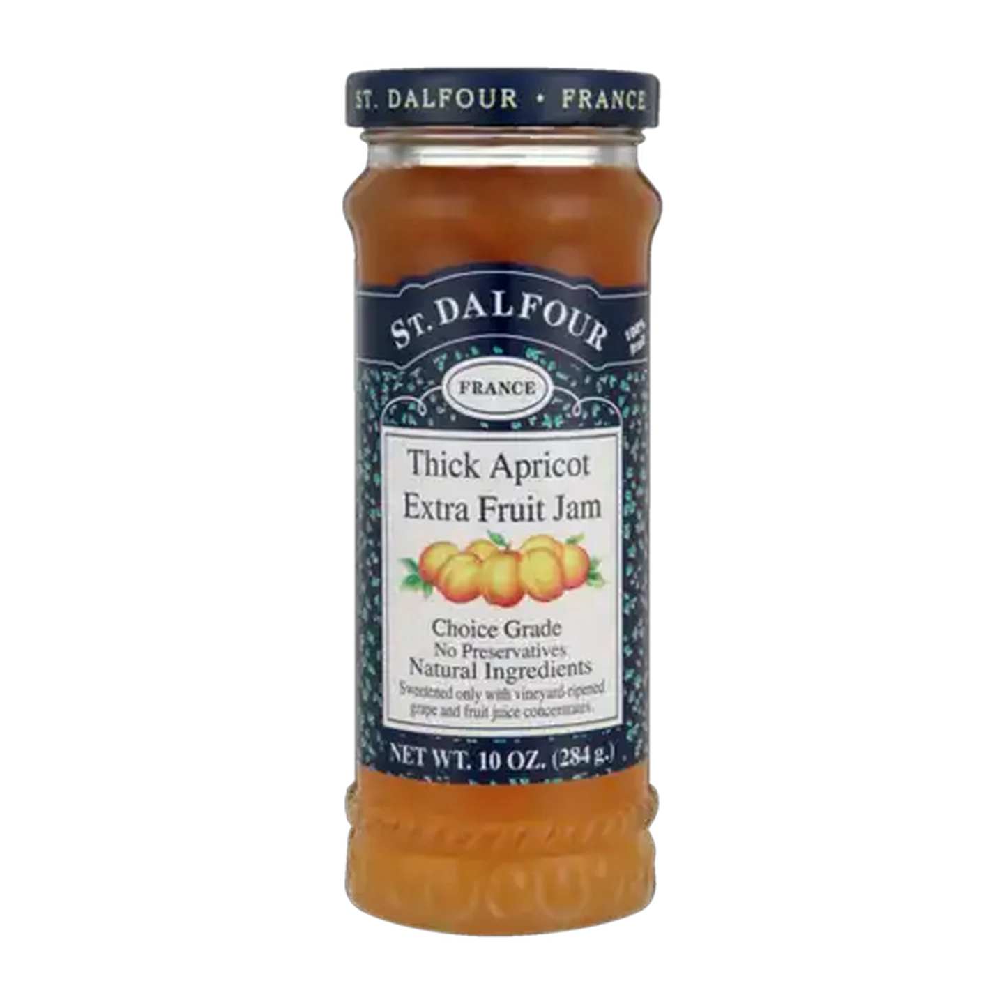 Image of St. Dalfour Thick Apricot Flavoured Extra Fruit Jam 284g
