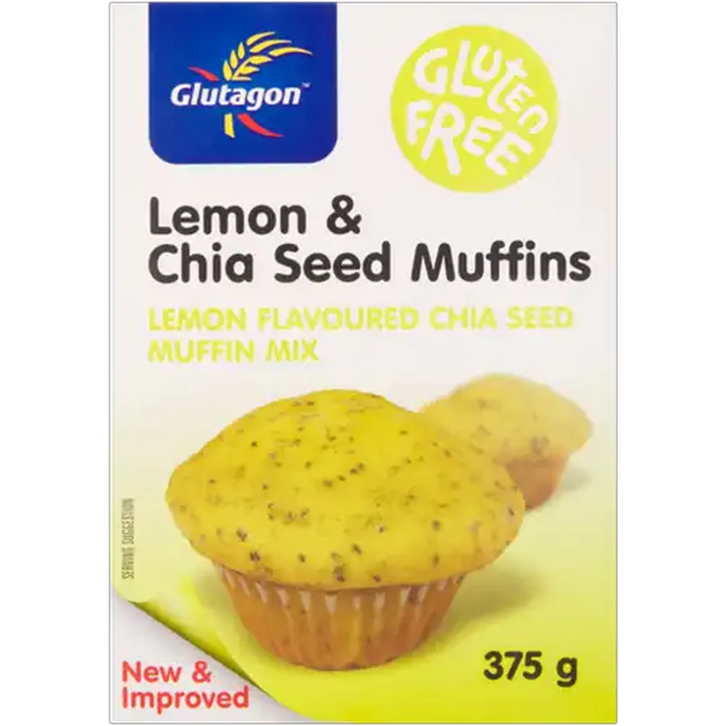 Image of Glutagon Lemon & Chia Seed Muffin Mix 375g