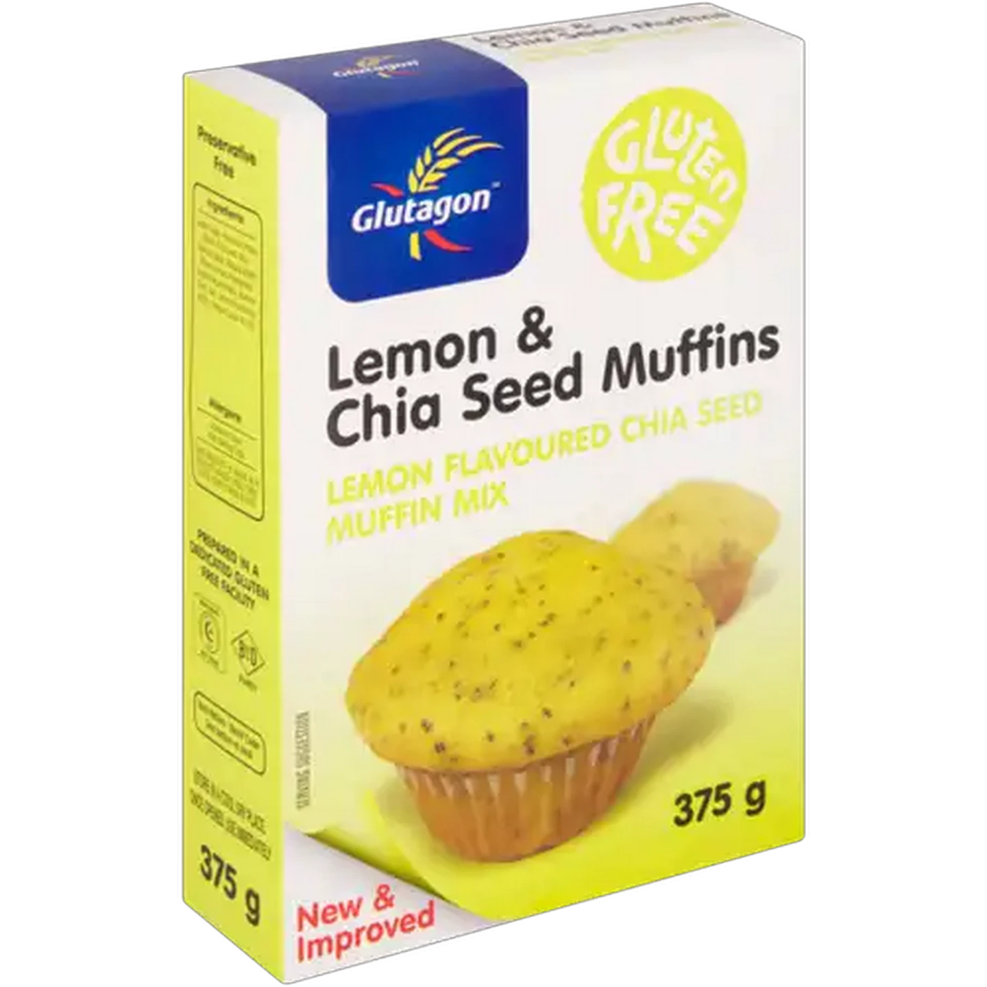 Image of Glutagon Lemon & Chia Seed Muffin Mix 375g