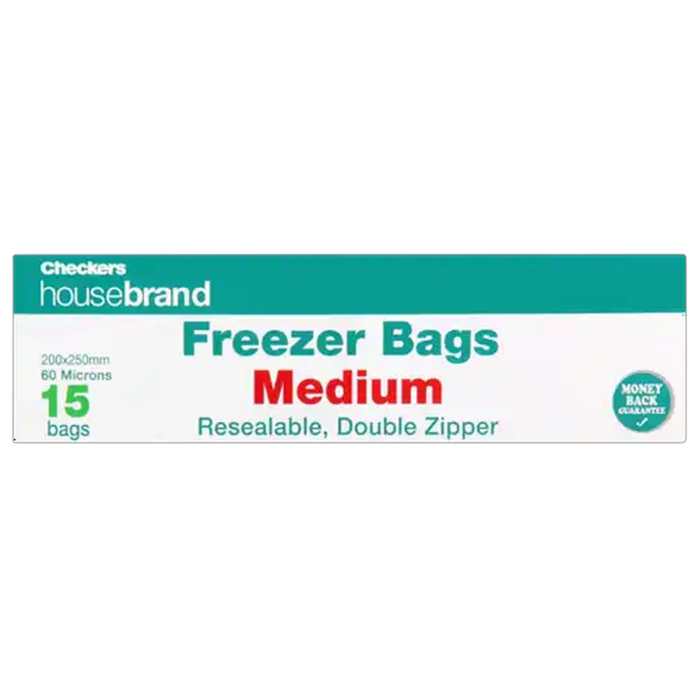 Checkers Sixty60 | Checkers Housebrand Medium Freezer Bags 15 Pack