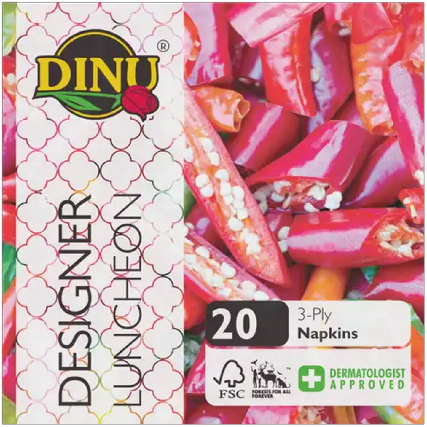 Image of Dinu 3 Ply Designer Luncheon Napkins