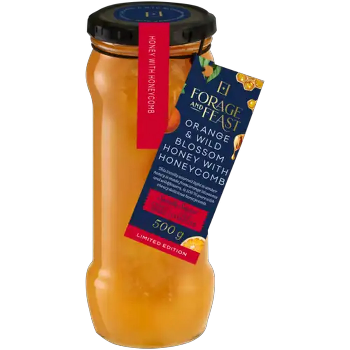 Image of Forage And Feast Orange and Wildflower Honey Jar 500g