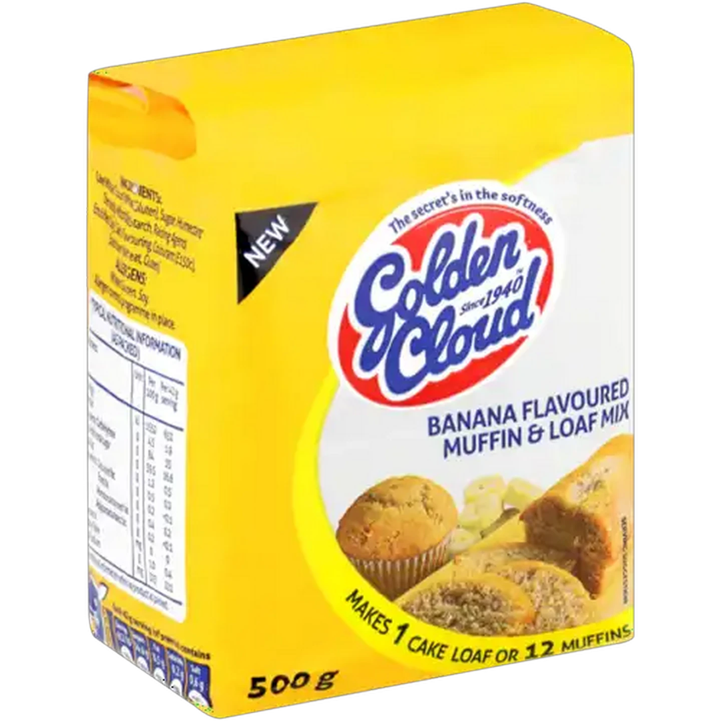 Image of Golden Cloud Banana Flavoured Muffin & Loaf Mix 500g