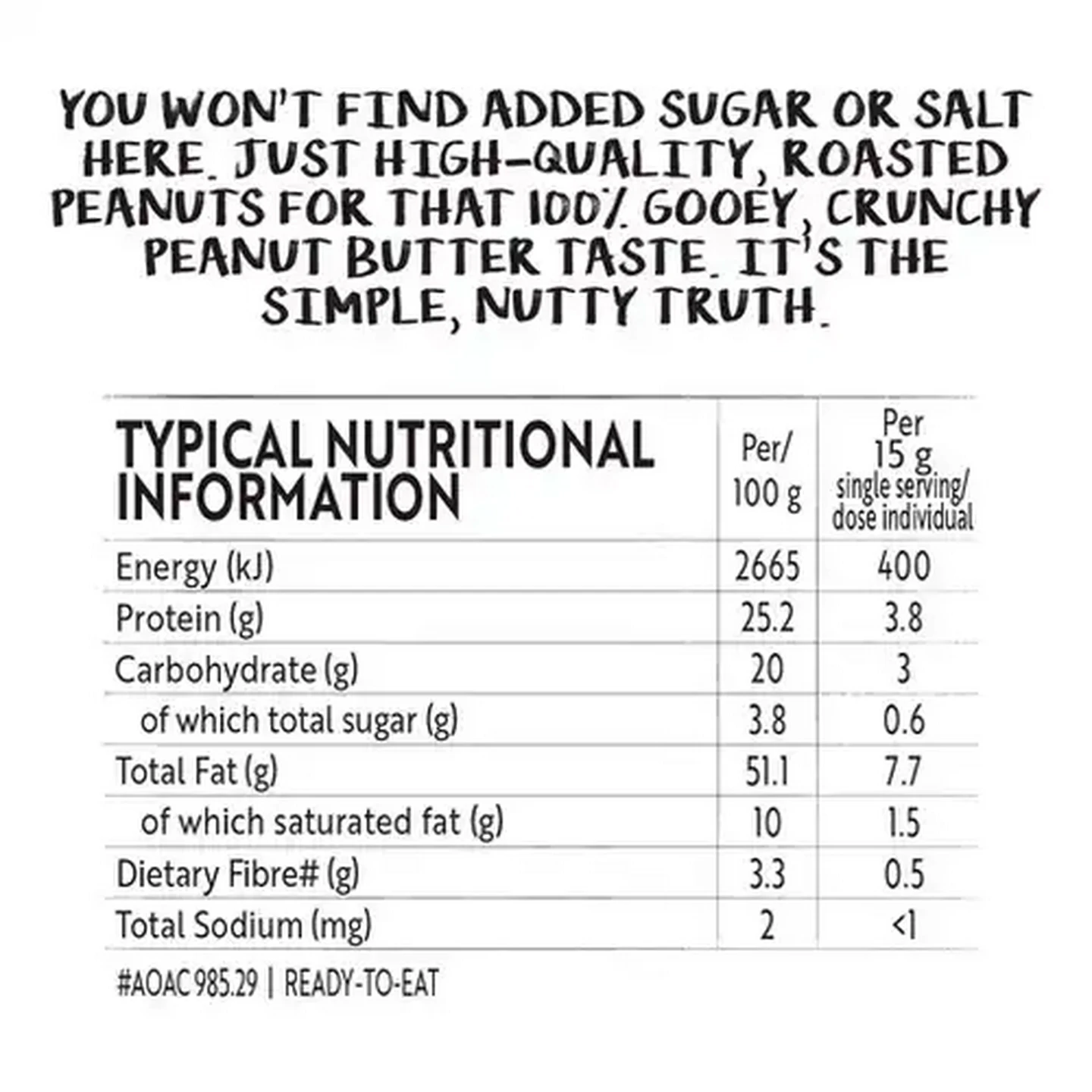 Image of Simple Truth Crunchy Peanut Butter Jar 800g