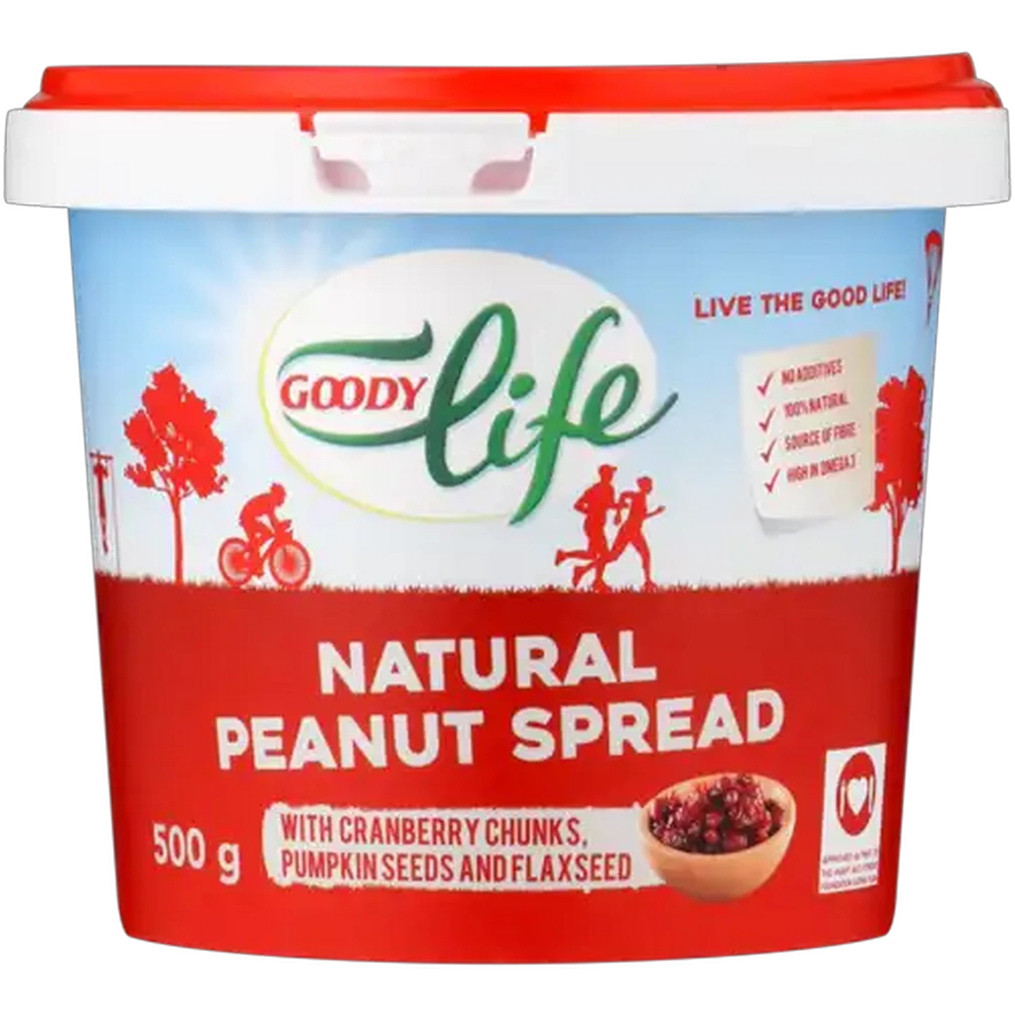 Image of Goody Life Cranberry Natural Peanut Spread 500g