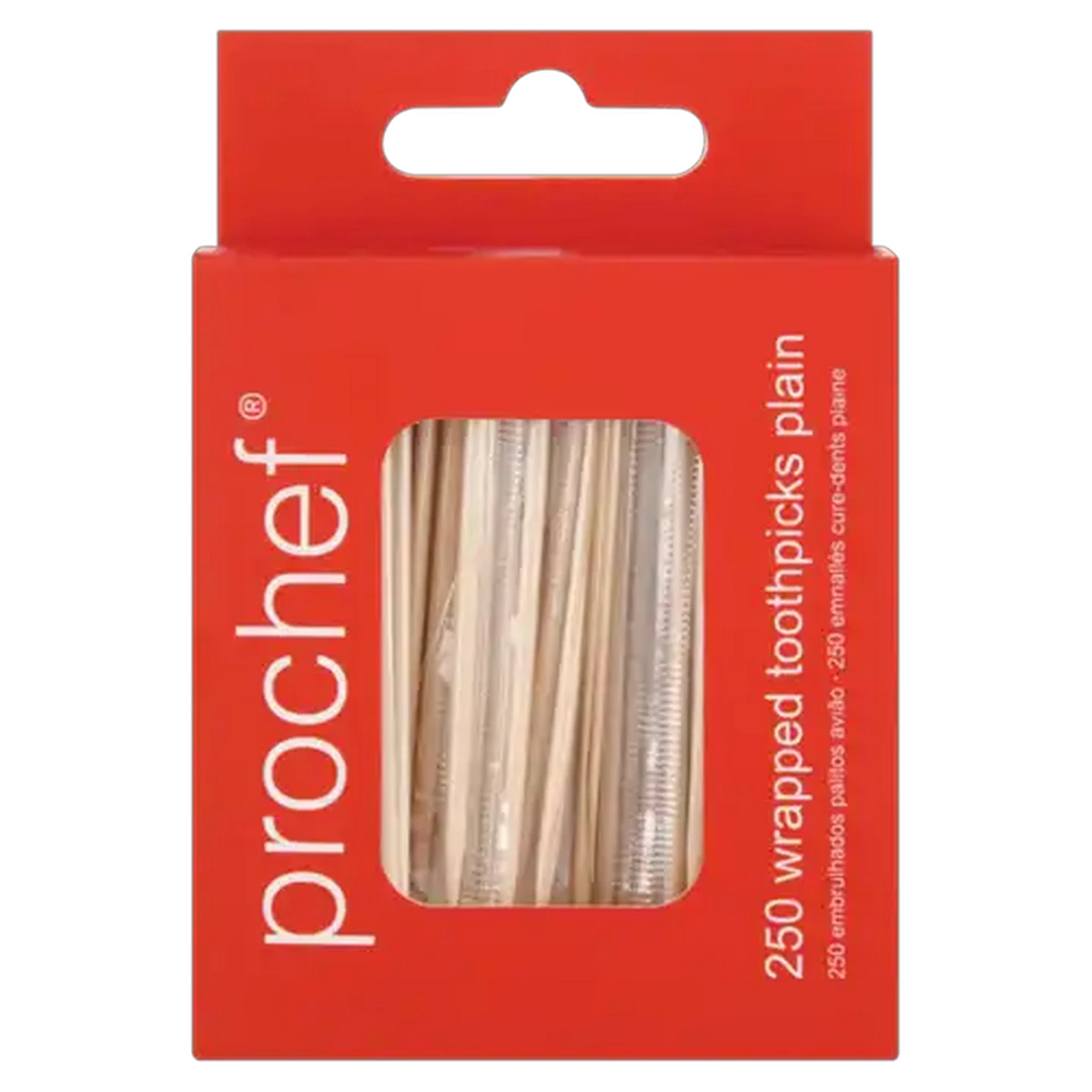 Image of Prochef Plain Wrapped Toothpicks 250-Pack