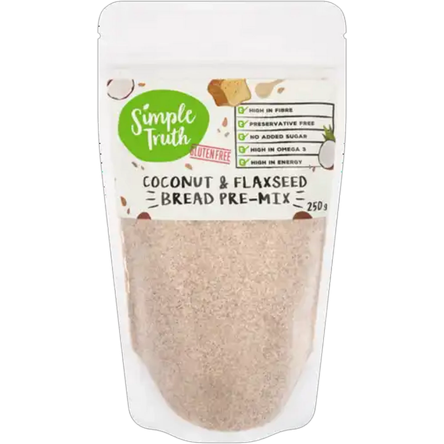 Image of Simple Truth Coconut, Flaxseed Gluten Free Bread Pre-Mix 250g