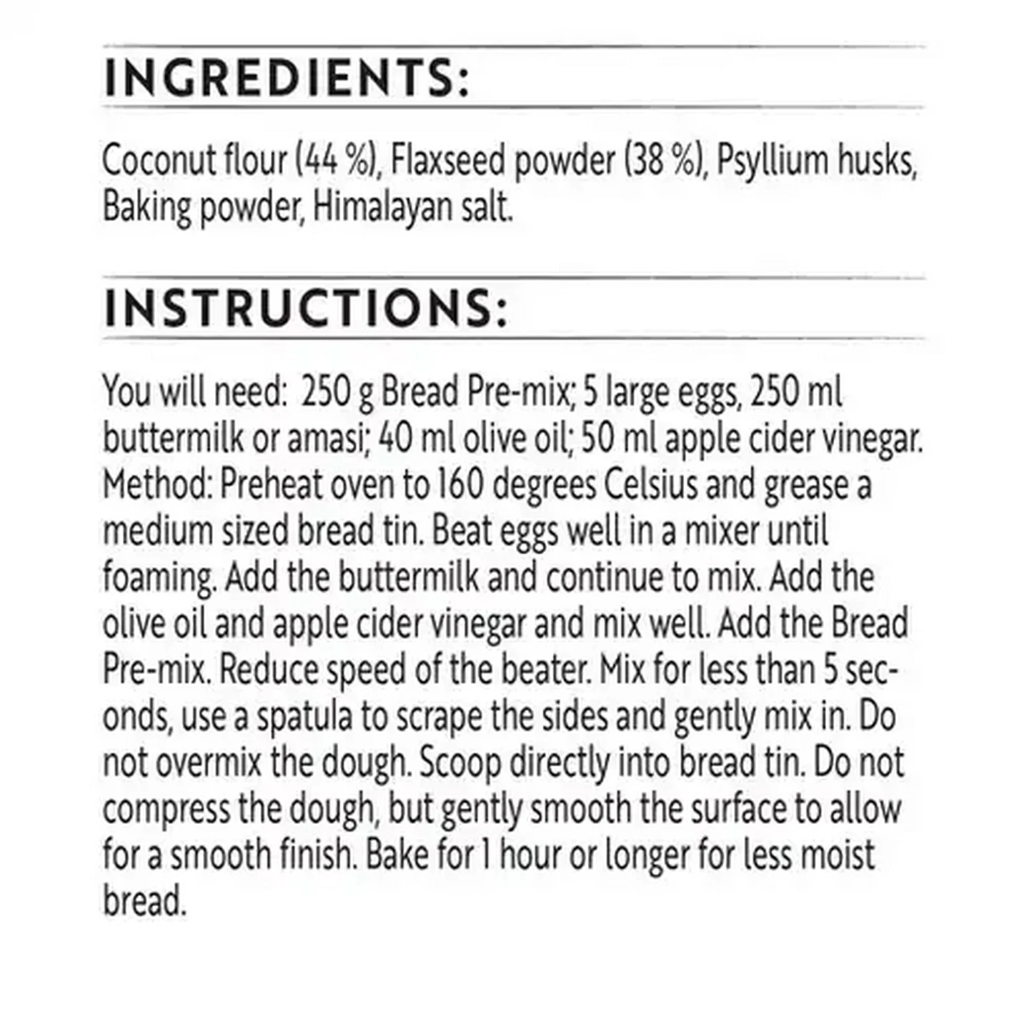 Image of Simple Truth Coconut, Flaxseed Gluten Free Bread Pre-Mix 250g