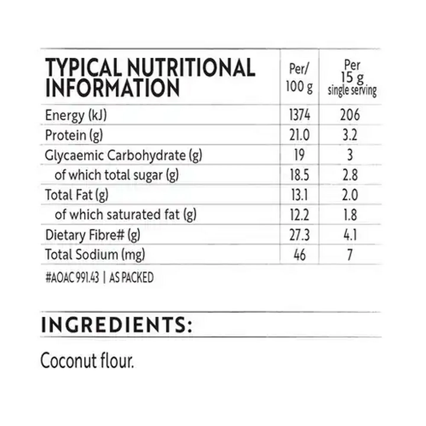 Image of Simple Truth Coconut Flour 400g