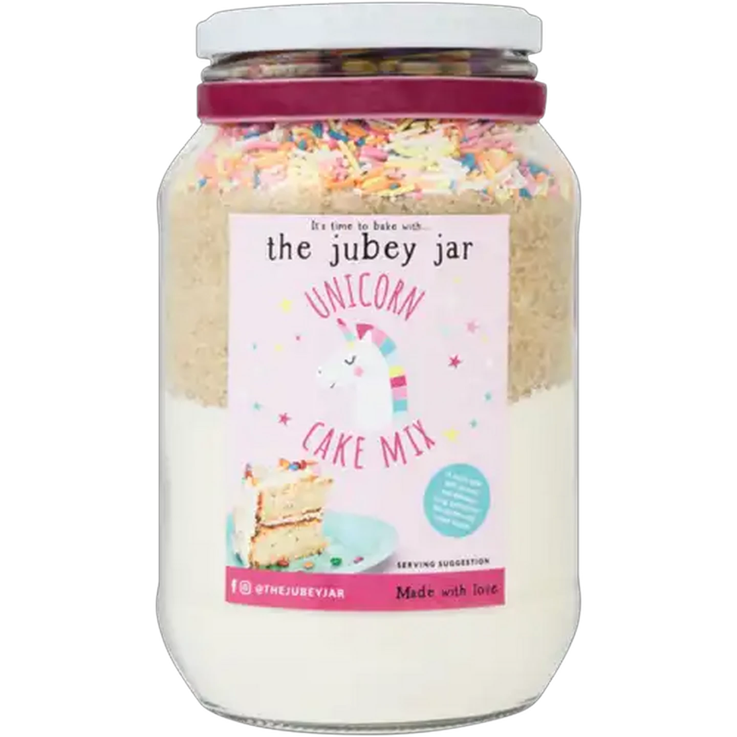 Image of The Jubey Jar Unicorn Cake Mix 900g