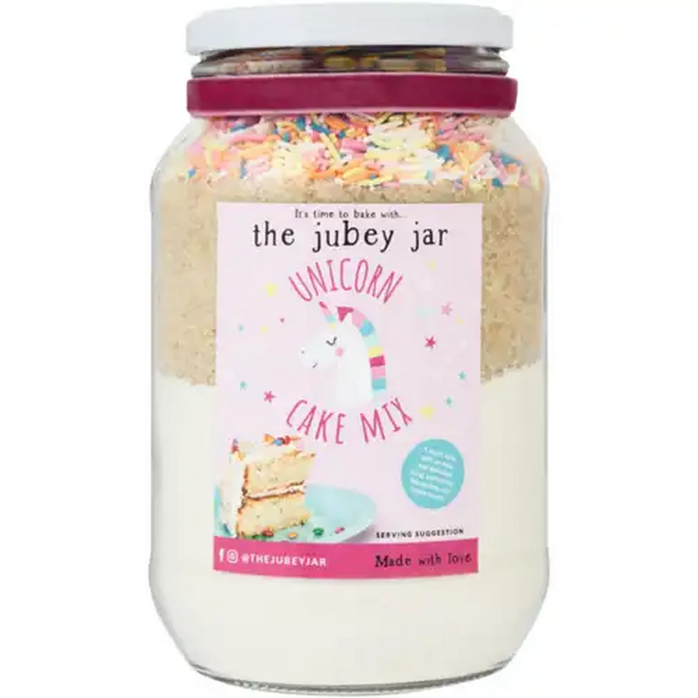 Image of The Jubey Jar Unicorn Cake Mix 900g