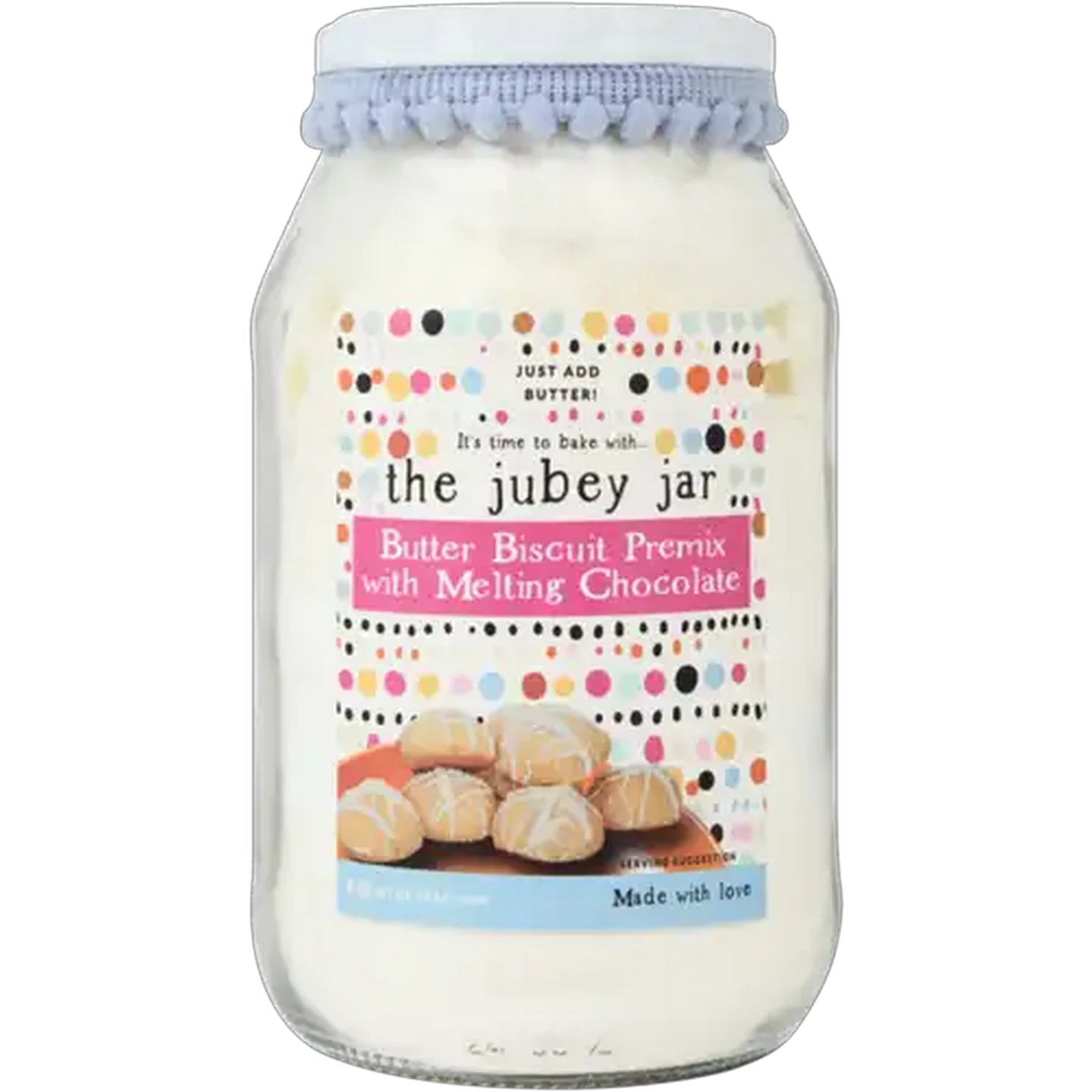 Image of The Jubey Jar Butter Biscuit With Melting Chocolate Premix 470g