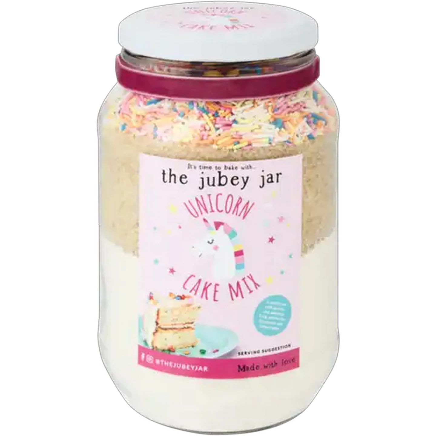 Image of The Jubey Jar Unicorn Cake Mix 900g