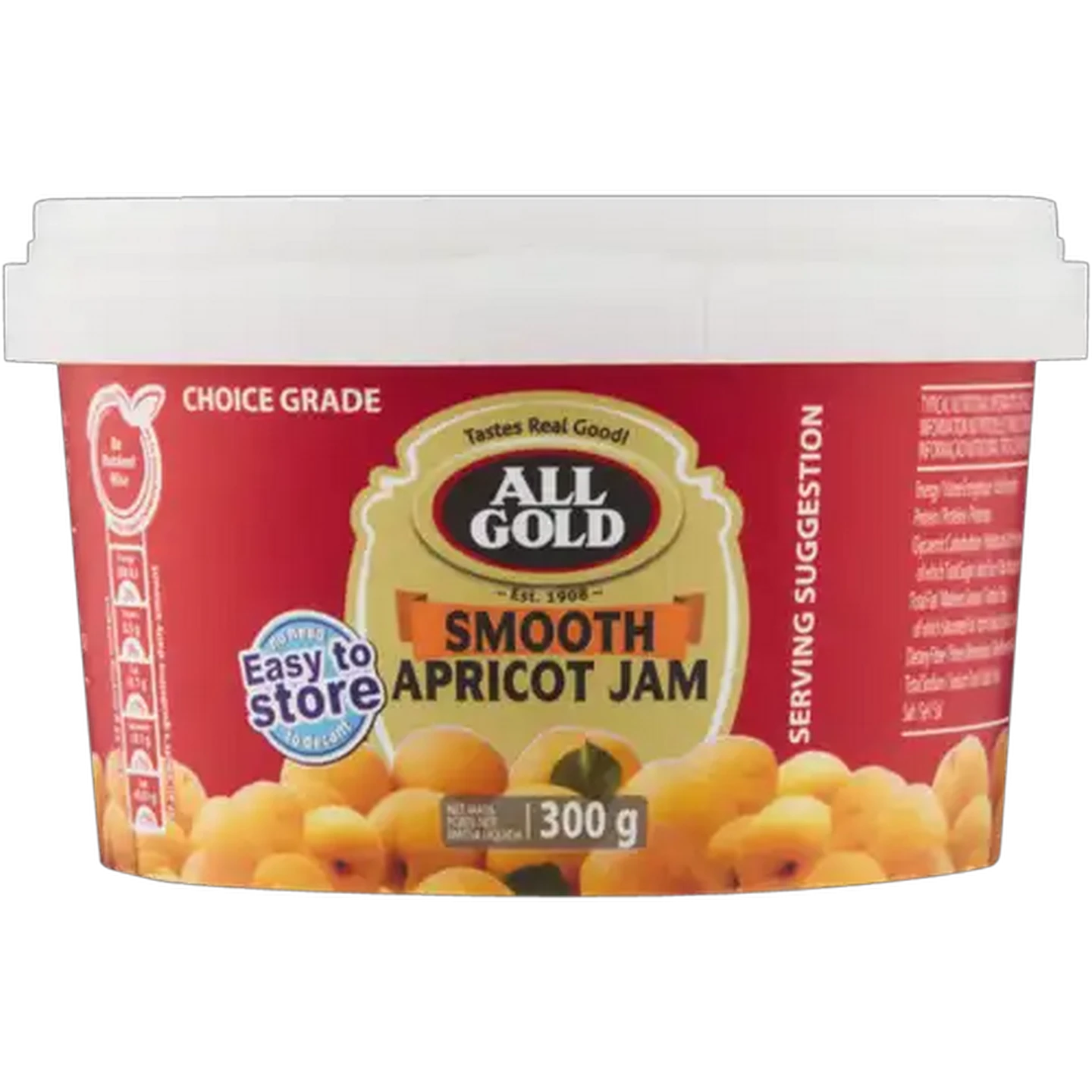 Image of ALL GOLD Smooth Apricot Jam 300g