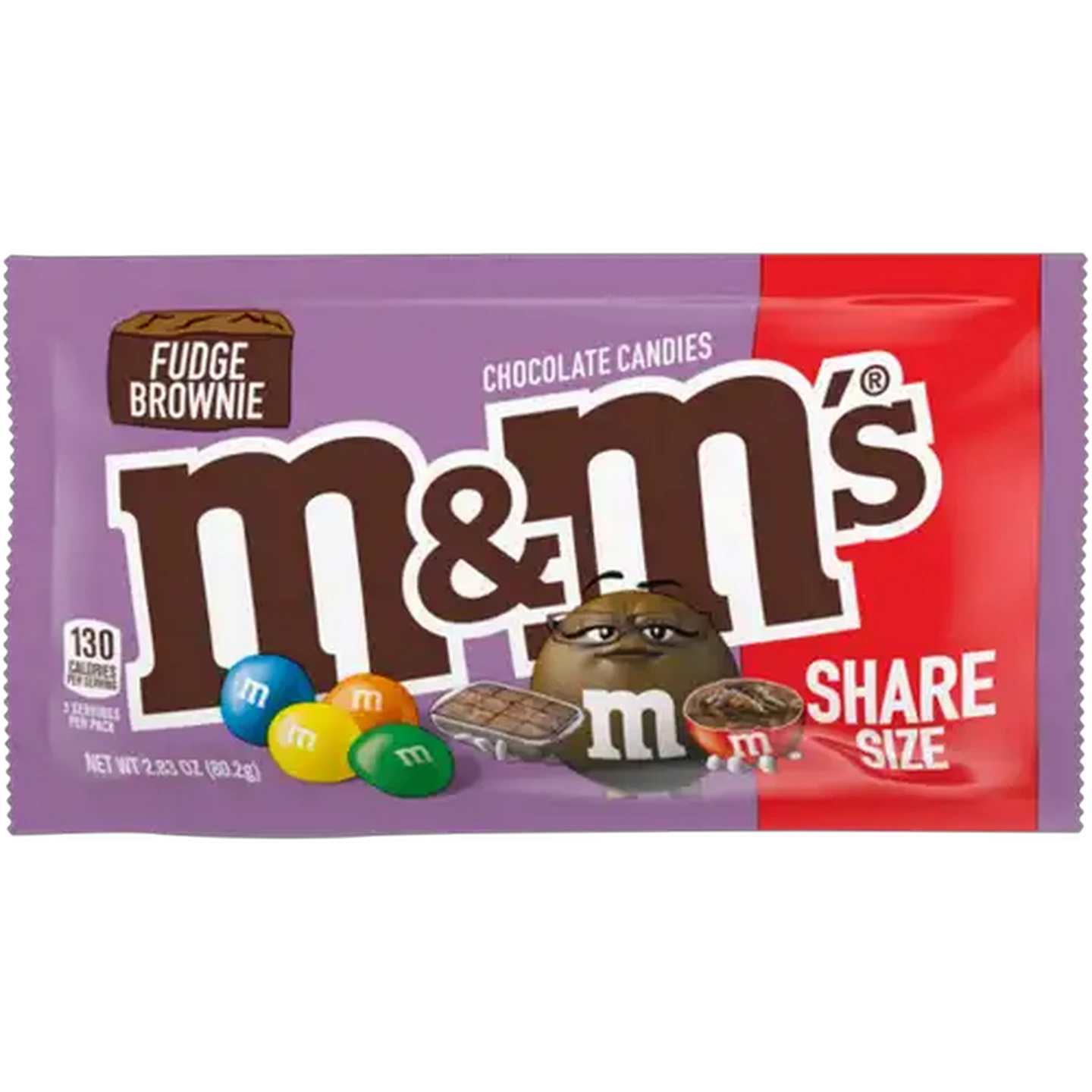 Image of M&M's Fudge Brownie Chocolate Candies 80g
