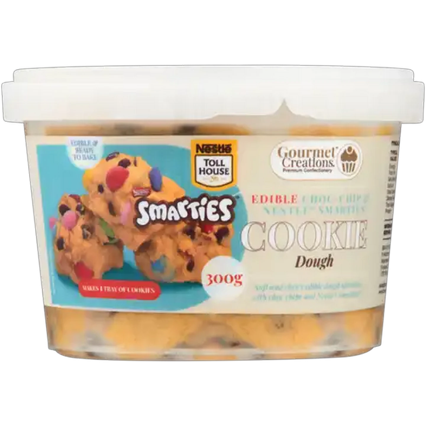 Image of Gourmet Creations Frozen Smarties Cookie Dough 300g