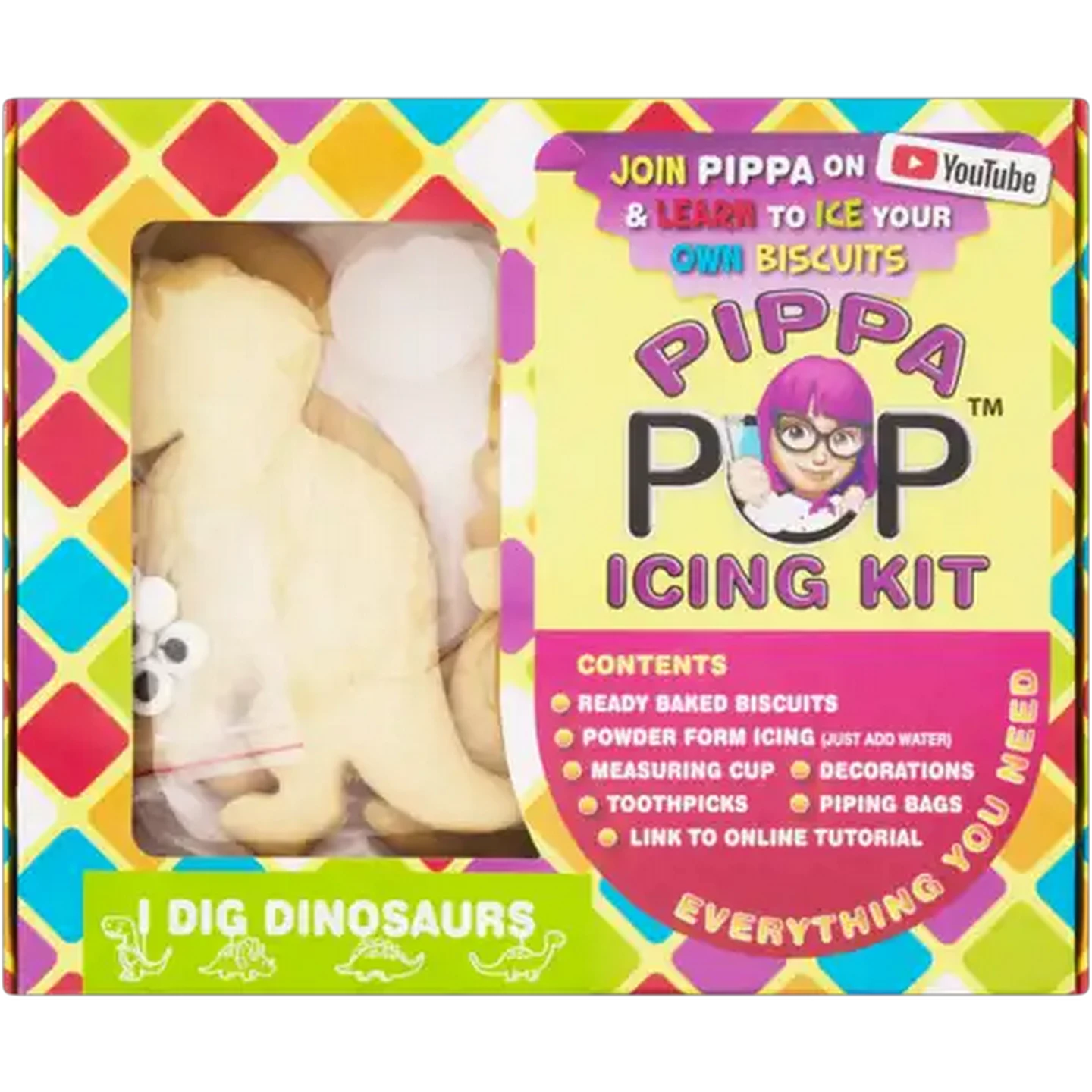 Image of Pippa Pop I Dig Dinosaurs Icing Kit 320g