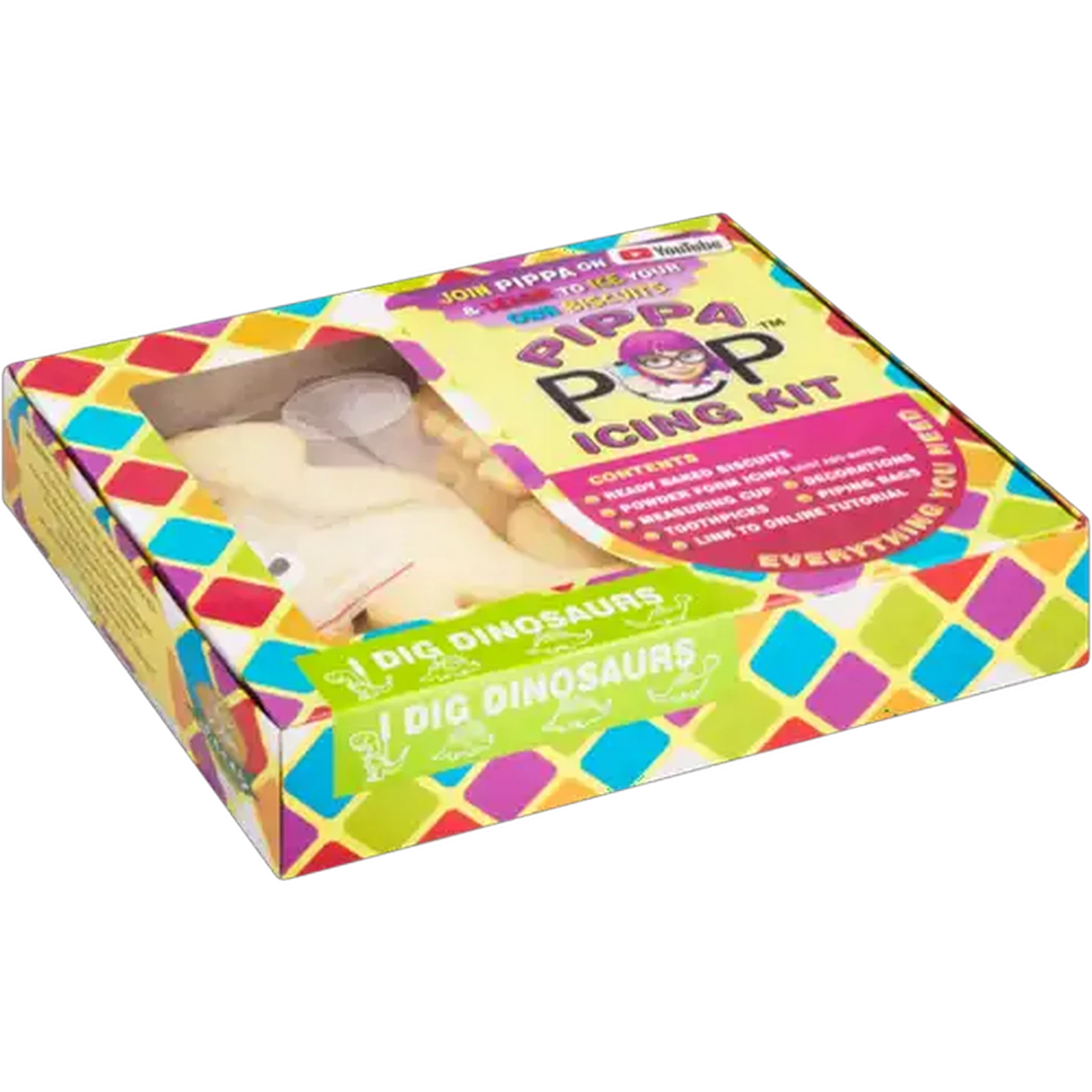 Image of Pippa Pop I Dig Dinosaurs Icing Kit 320g