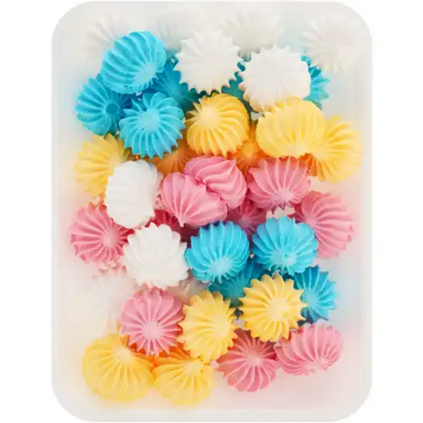 Image of Gasparini Rainbow Meringue Rosettes 110g