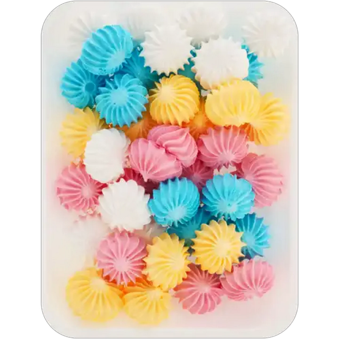 Image of Gasparini Rainbow Meringue Rosettes 110g