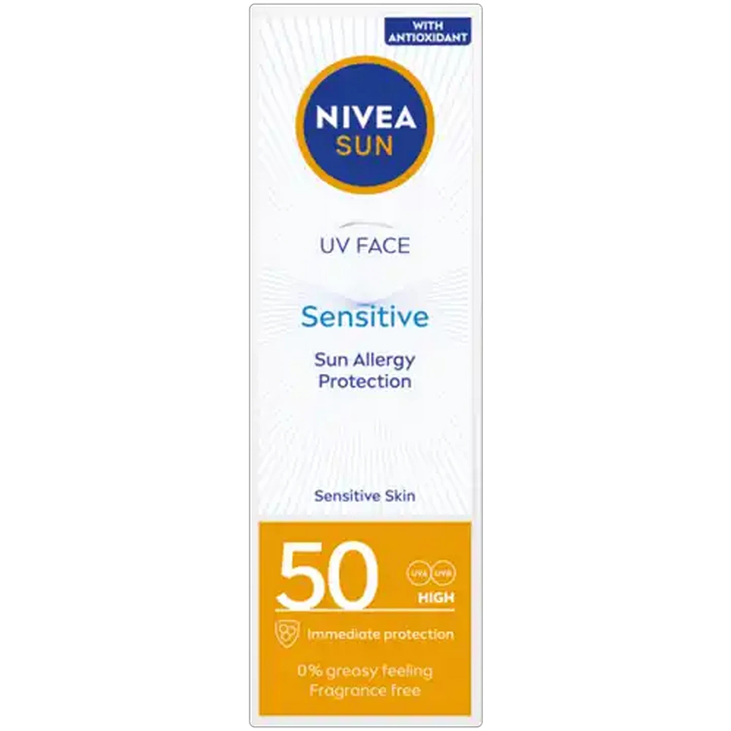 Image of NIVEA SUN UV Face Sensitive Sun Allergy Protection 50ml