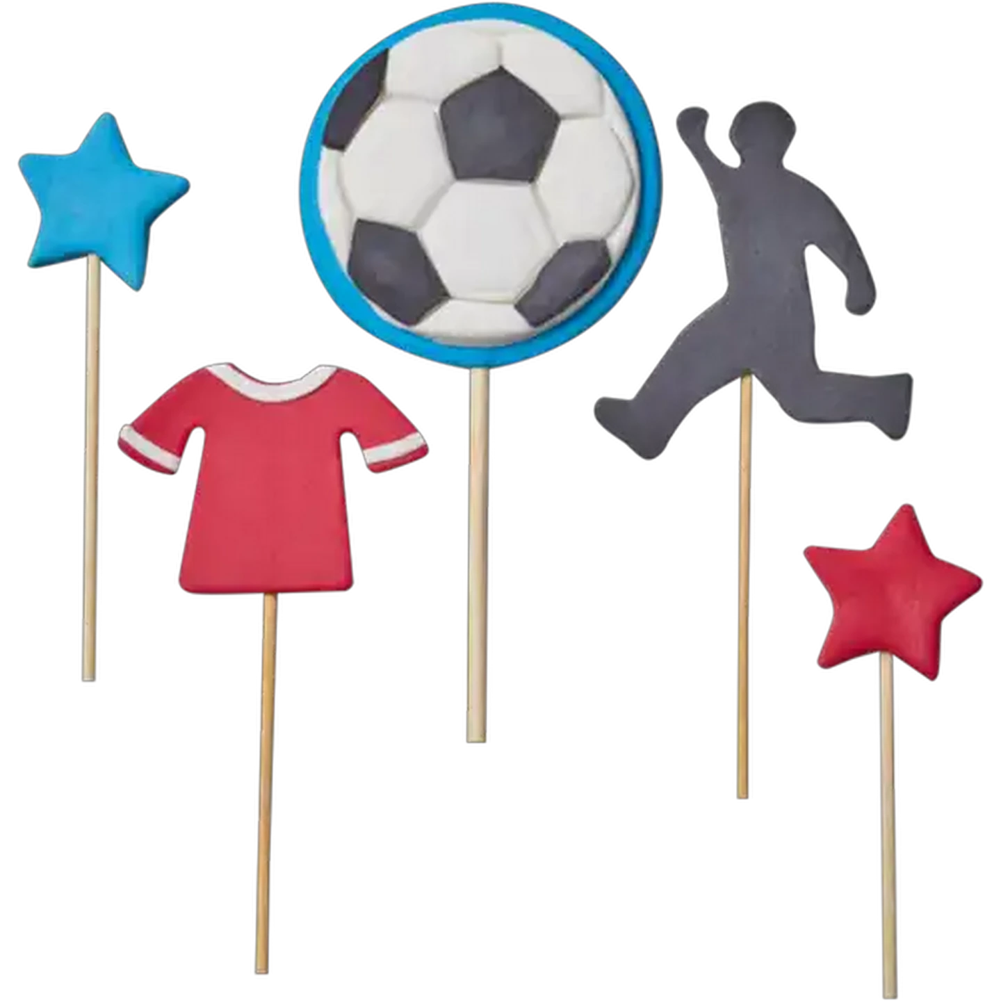 Image of Soet Cakes Soccer Cake Toppers
