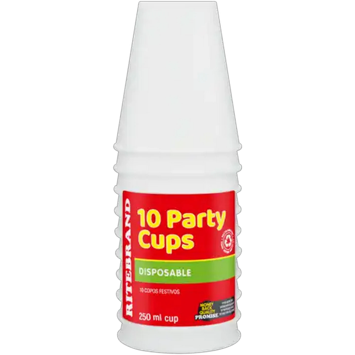 Image of Ritebrand Disposable Party Cups 10 Pack