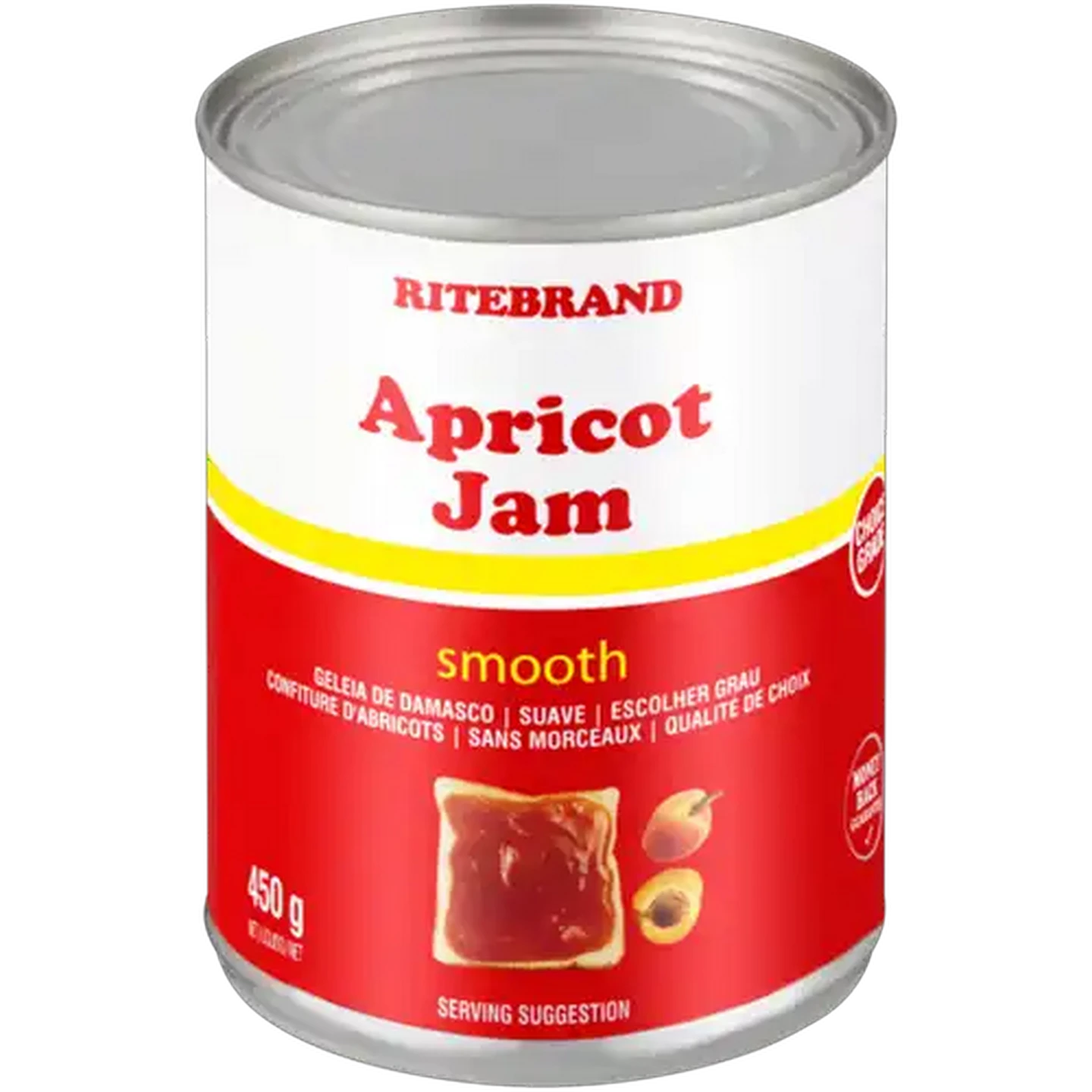 Image of Ritebrand Smooth Apricot Jam 450g