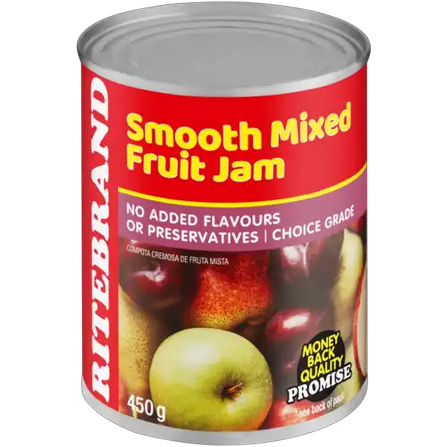 Image of Ritebrand Smooth Mixed Fruit Jam 450g