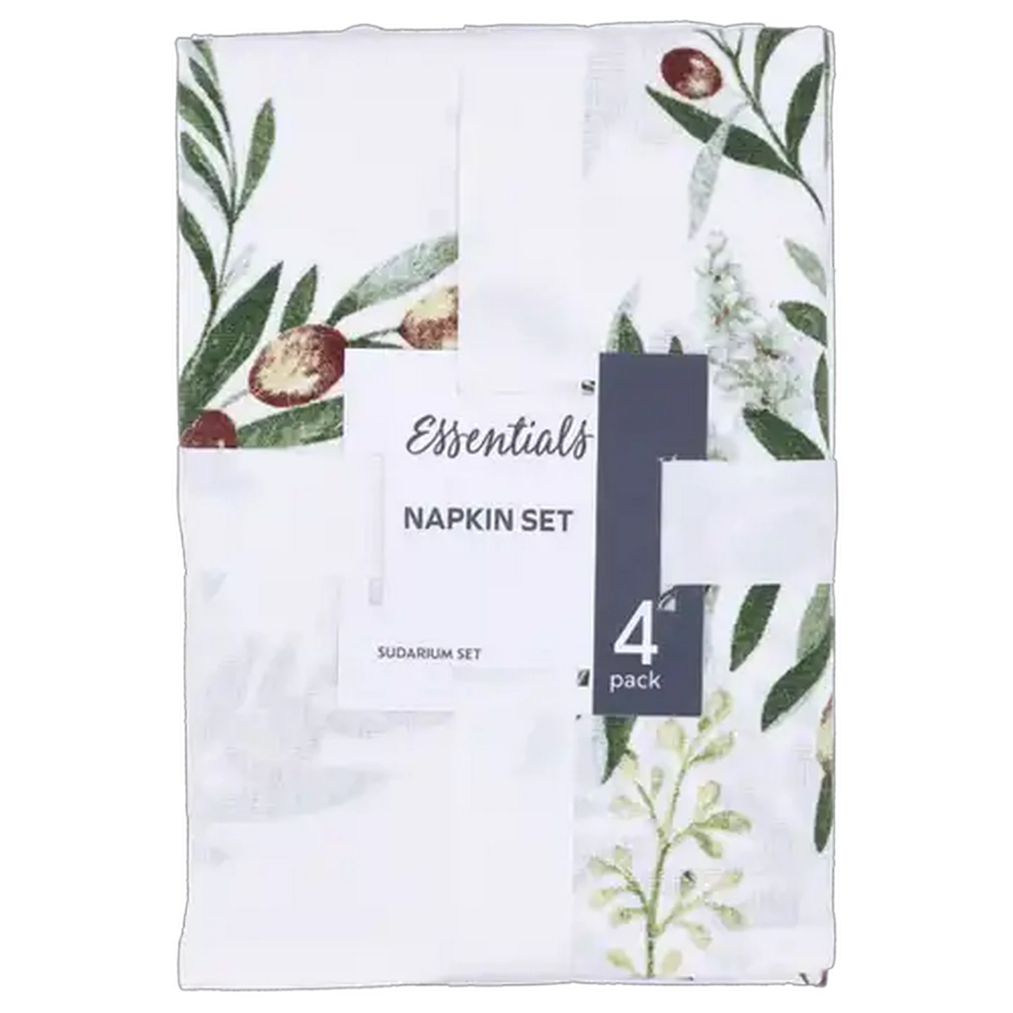Image of Essentials Green Olive Napkin Set 4-Pack