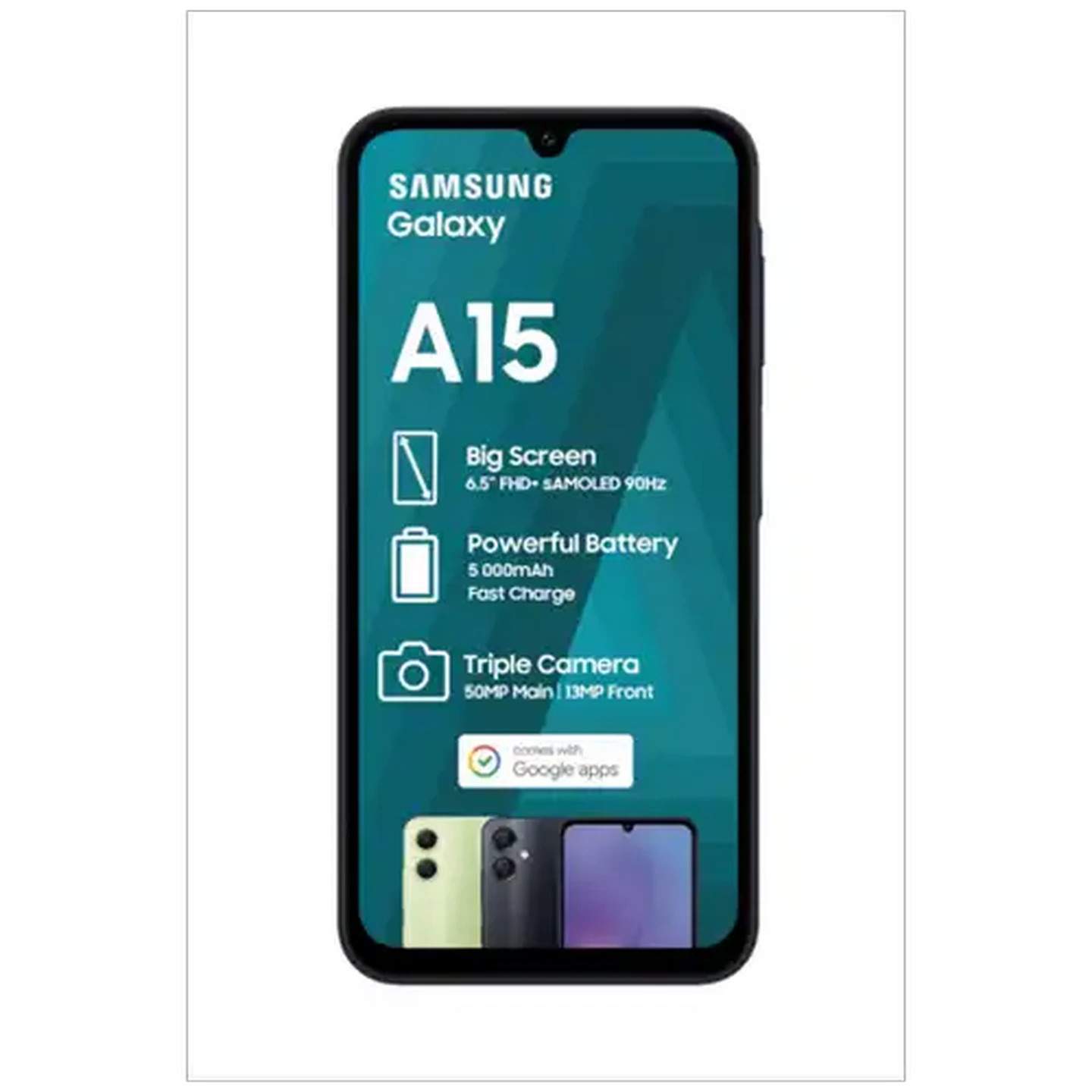 Image of Samsung A15 Black Smartphone Cellphone