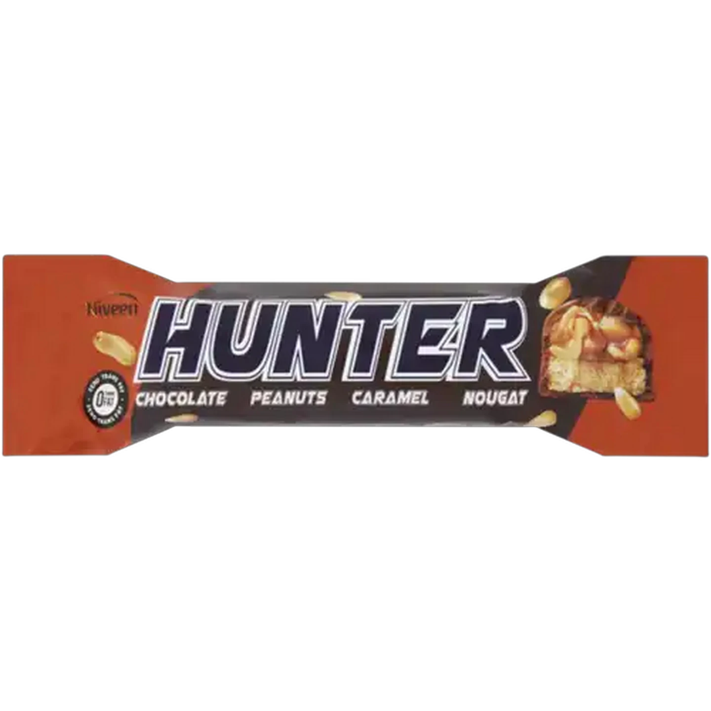 Image of Niveen Hunter Peanut Caramel Nougat Chocolate Bar 40g