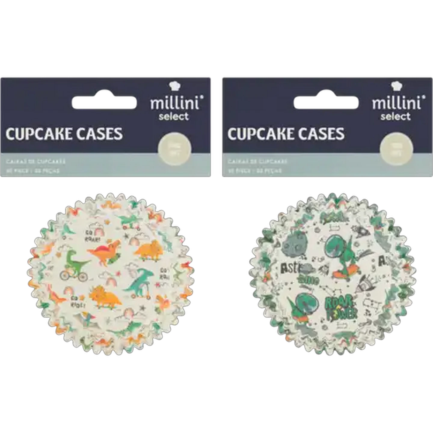 Image of Millini Dino Cupcake Cases 50-Pack (Print May Vary)