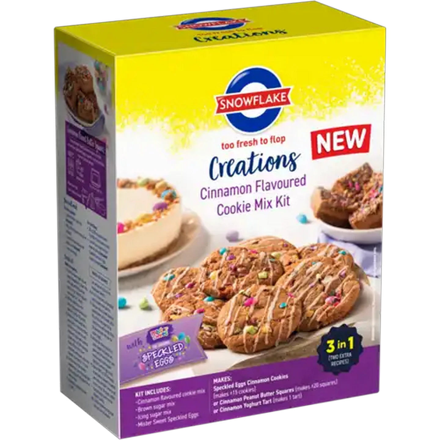 Image of Snowflake Creations Cinnamon Flavoured Cookie Mix Kit with Speckled Eggs 500g
