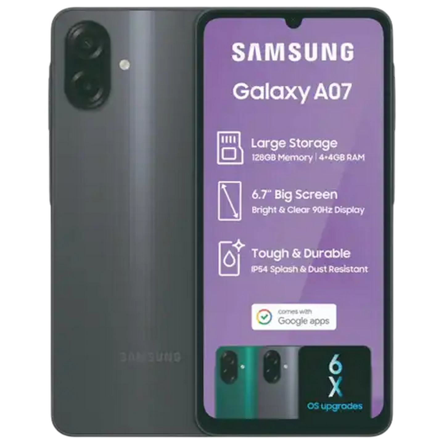 Image of Samsung Galaxy A07 Black Mobile Handset