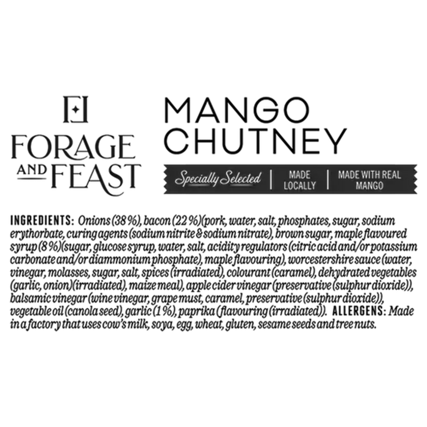 Image of Forage And Feast Bacon Chutney 220g