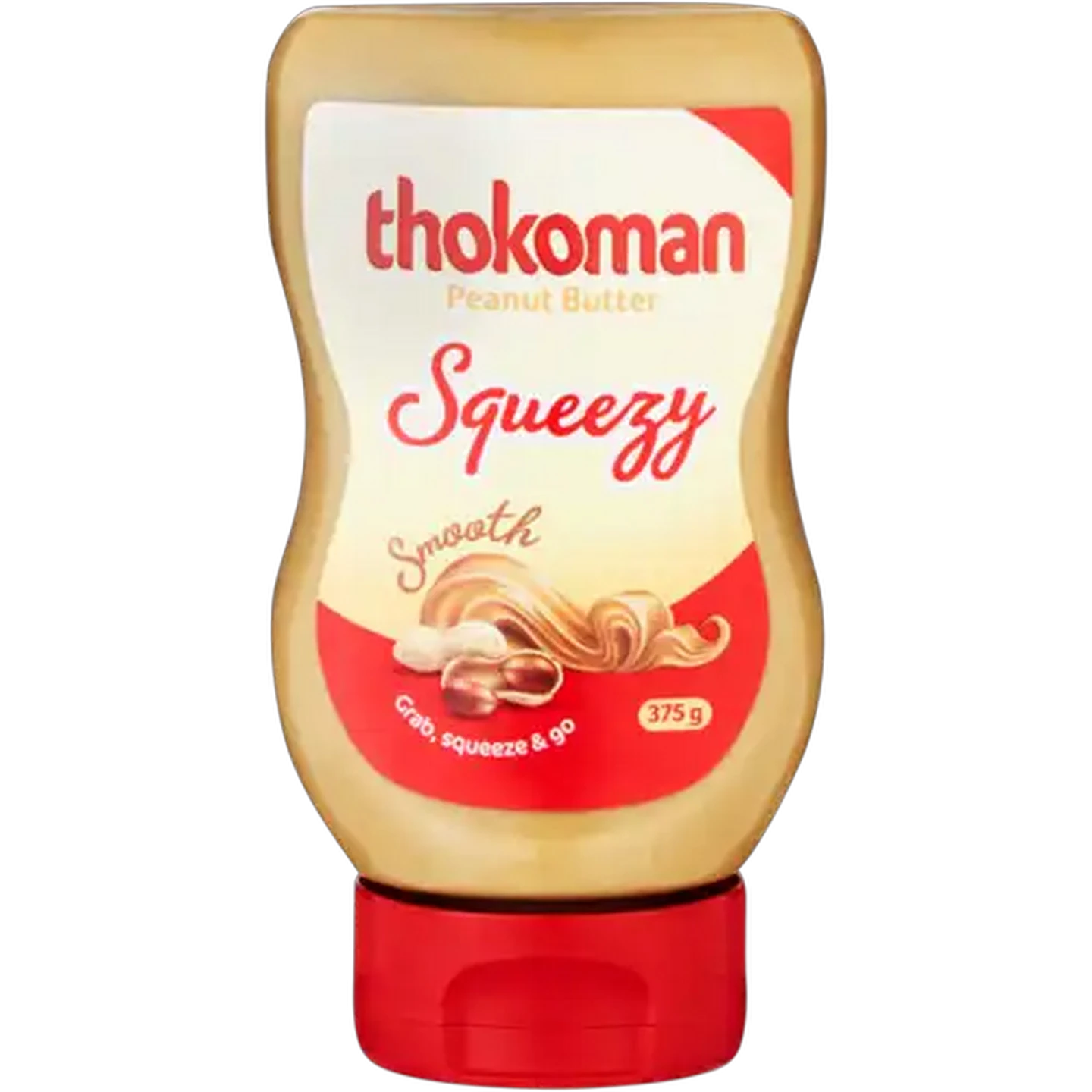 Image of Thokoman Squeezy Smooth Peanut Butter 375g