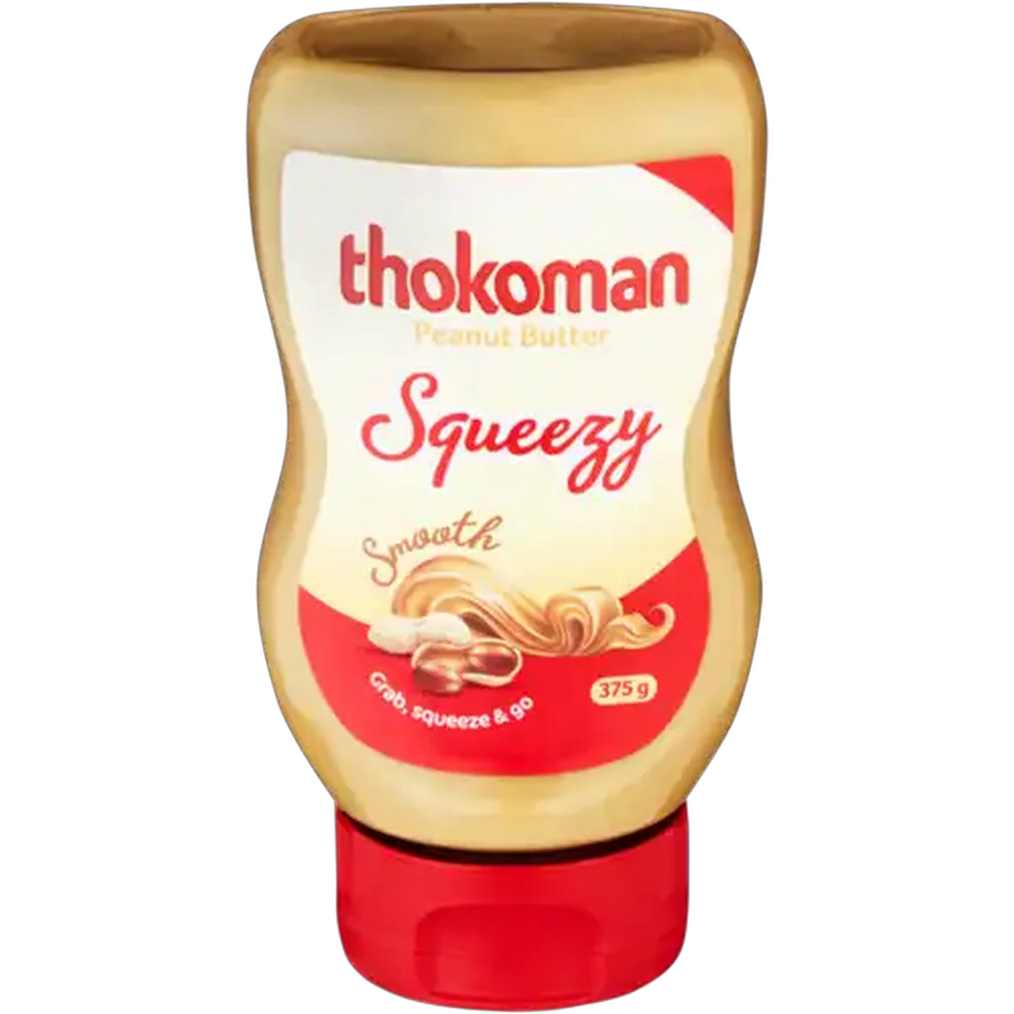 Image of Thokoman Squeezy Smooth Peanut Butter 375g