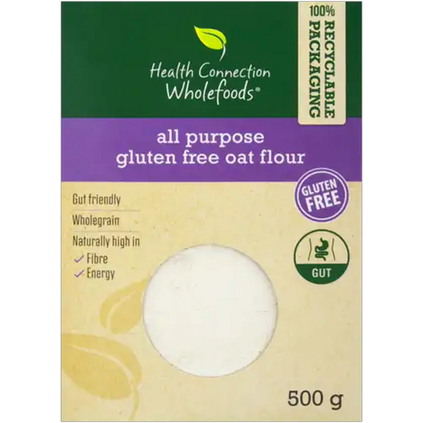 Image of Health Connection Wholefoods All Purpose Gluten Free Oat Flour 500g
