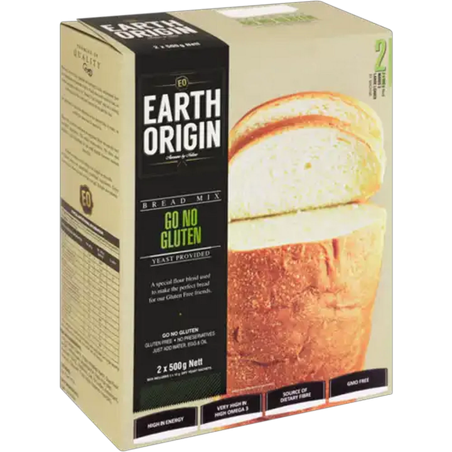 Image of Earth Origin Gluten Free Go No Gluten Bread Mix 2 x 500g