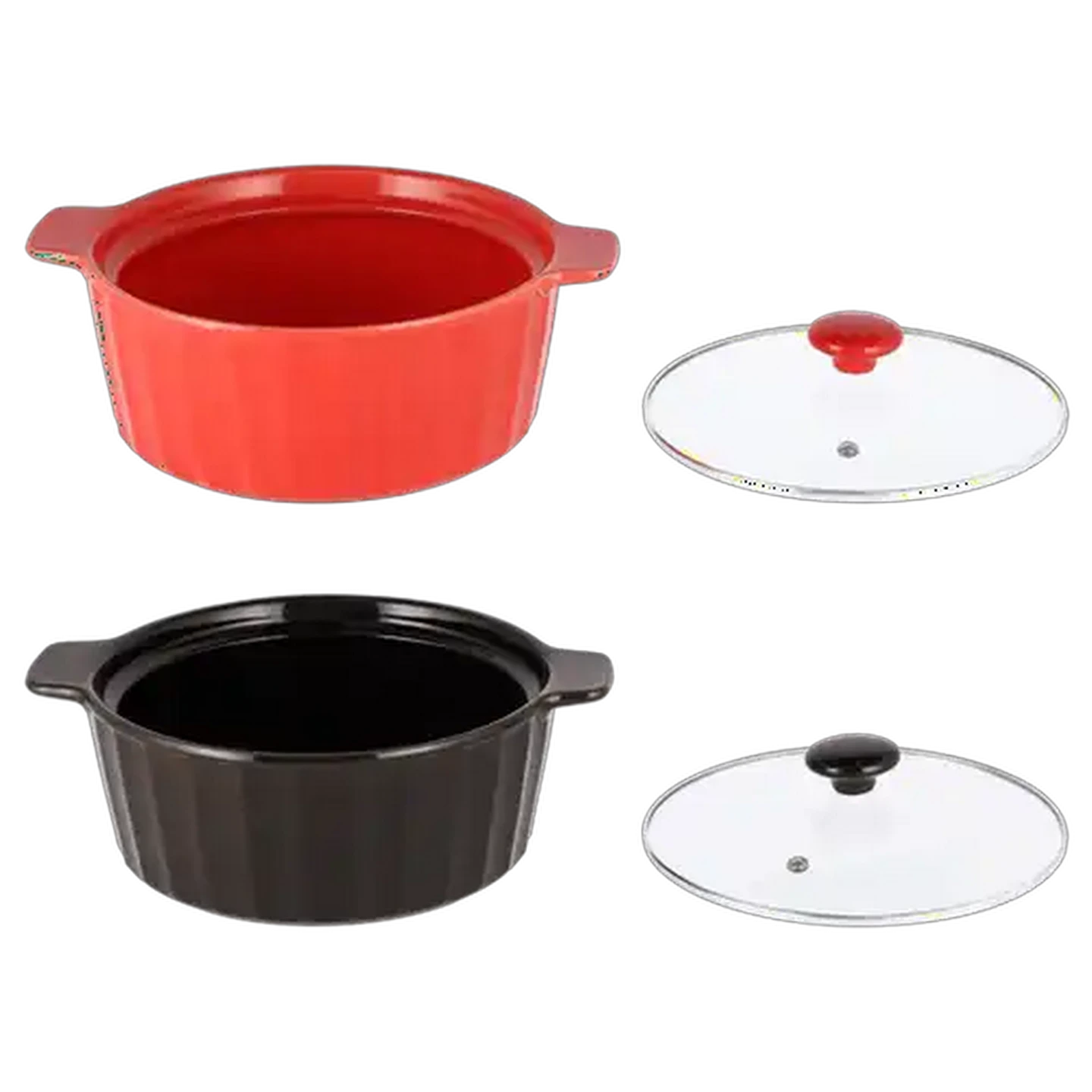 Image of Marrakesh Fluted Stoneware Casserole 28.5cm (Colour May Vary)