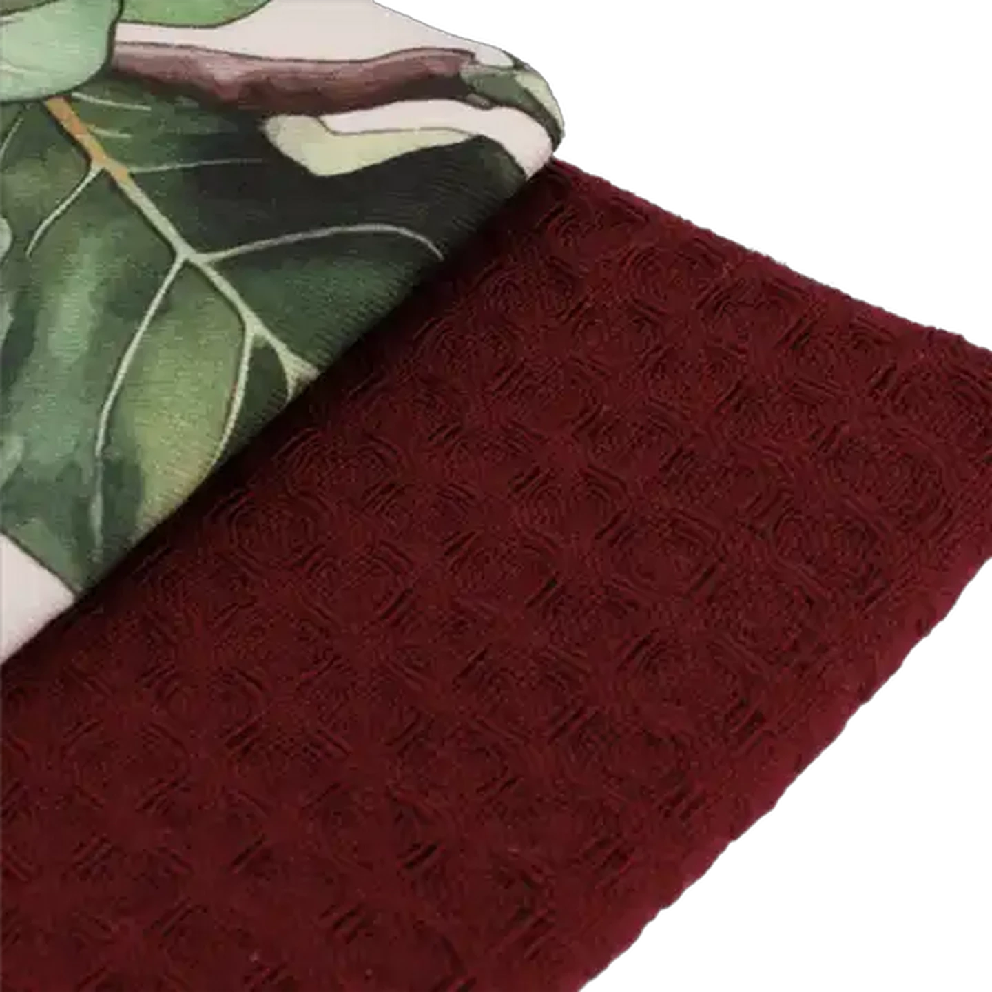 Image of Forage And Feast Burgandy & Flowers Kitchen Cloth Set 45 x 70cm 2-Pack