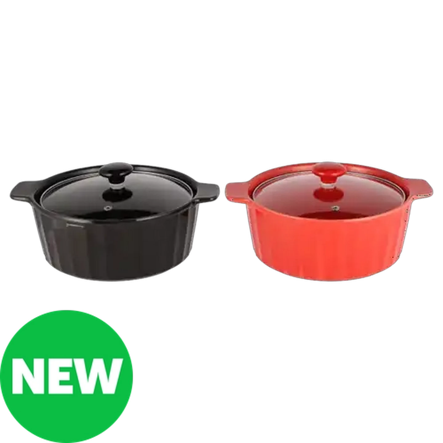 Image of Marrakesh Fluted Stoneware Casserole 28.5cm (Colour May Vary)