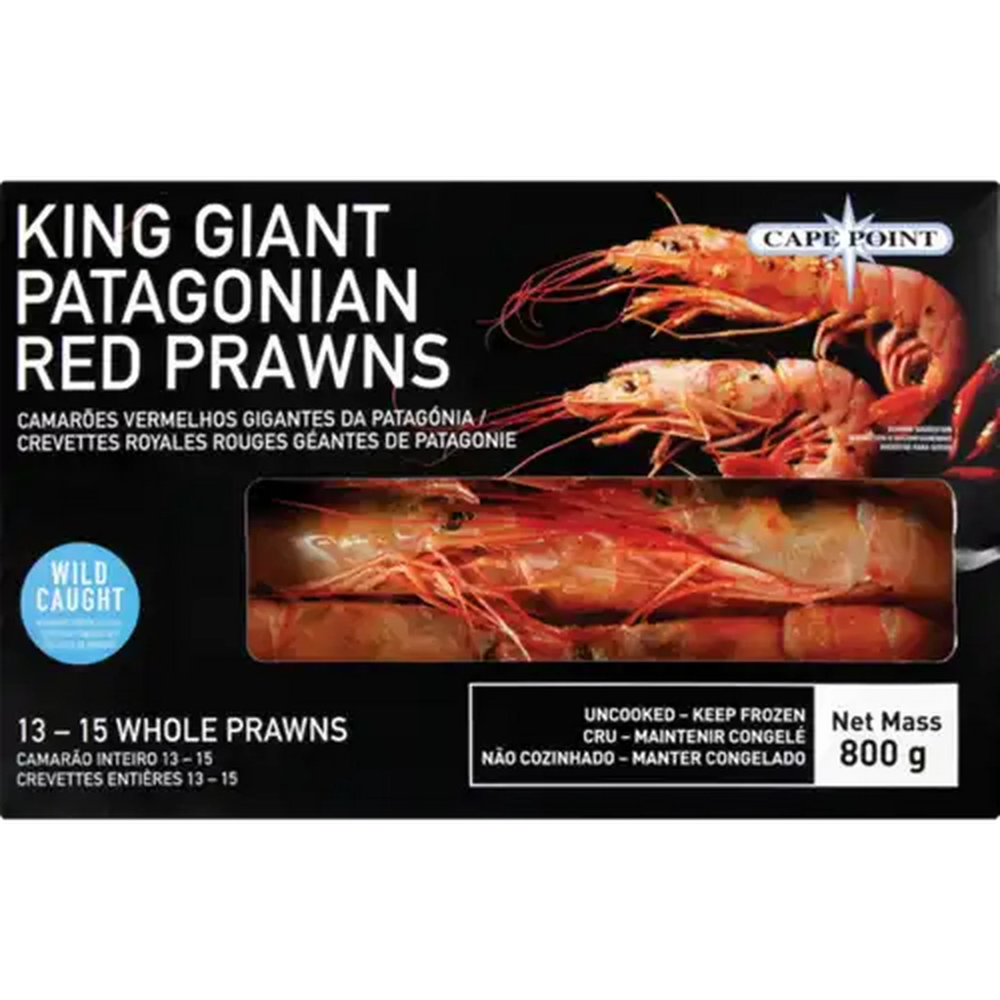 Image of Cape Point Frozen King Giant Patagonian Red Prawns 800g