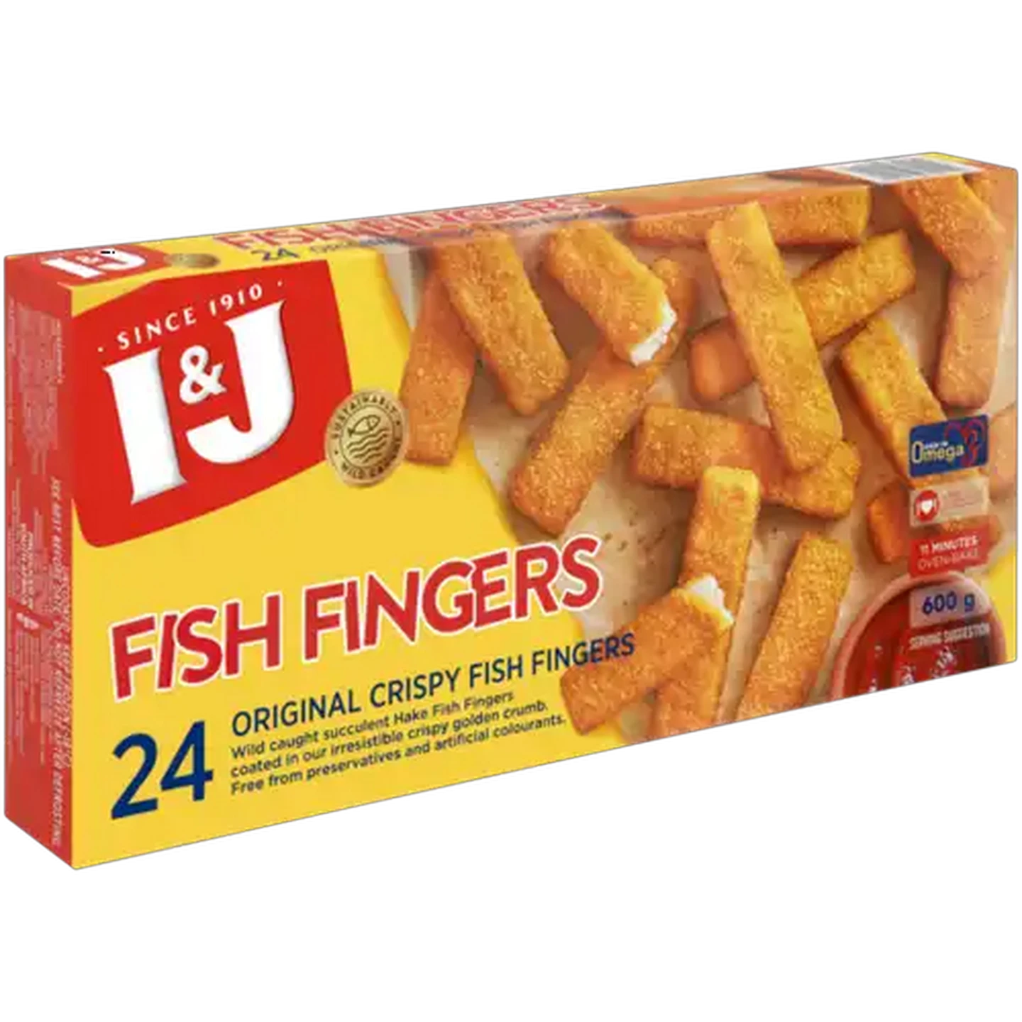 Image of I&J Frozen Original Crispy Fish Fingers 600g