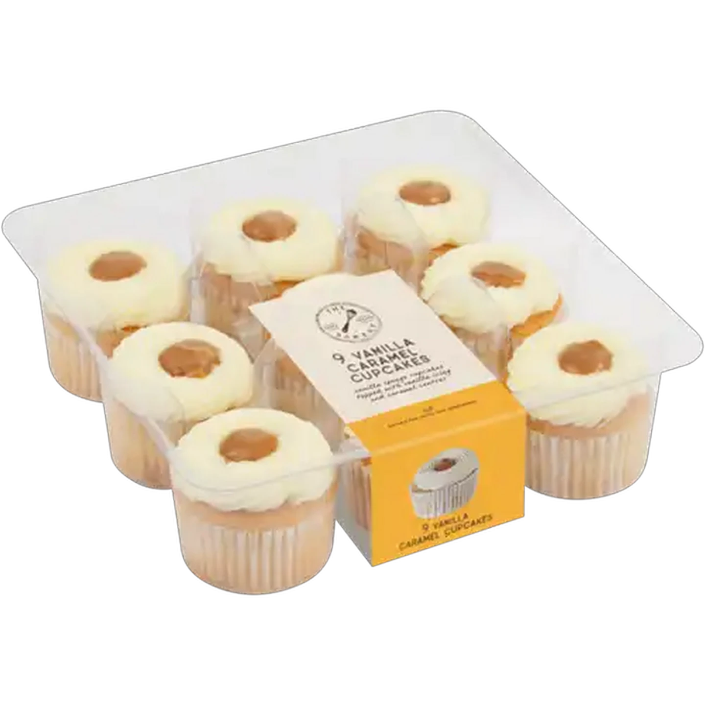 Image of The Bakery Mini Vanilla Caramel Cupcakes 9 Pack