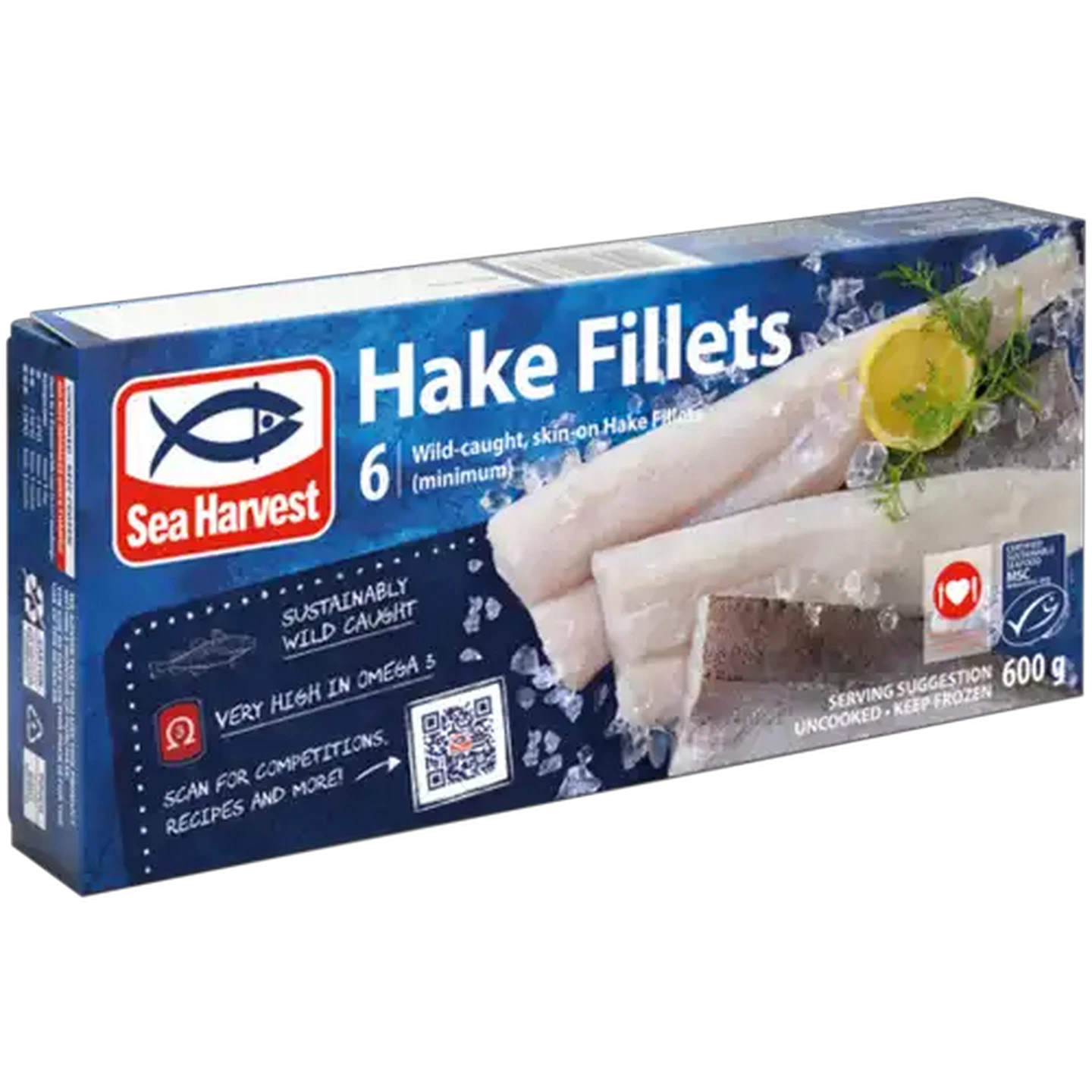 Image of Sea Harvest Frozen Hake Fillets 6 Pieces 600g