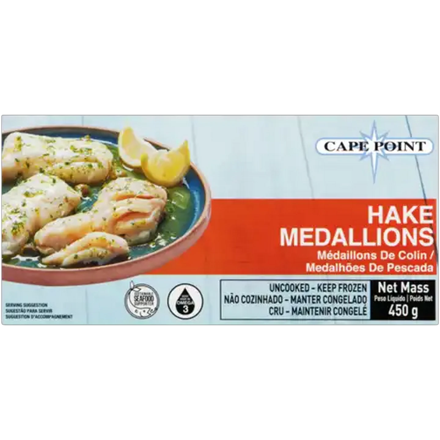 Image of Cape Point Frozen Hake Medallions 450g